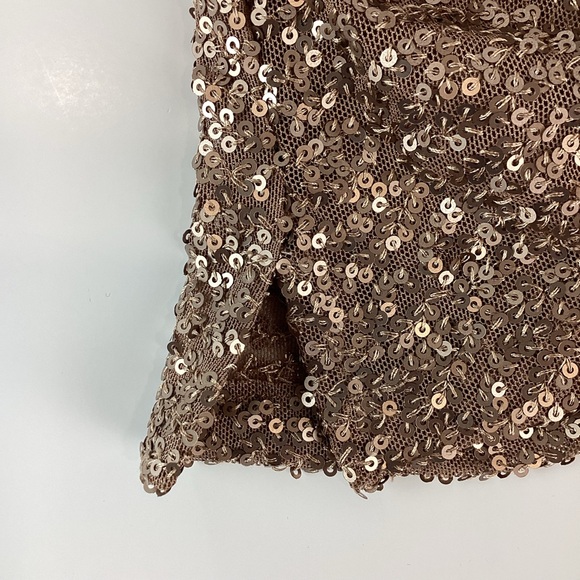 NWOT Rebecca Minkoff Brown Sequin Top | Small - Picture 4 of 10